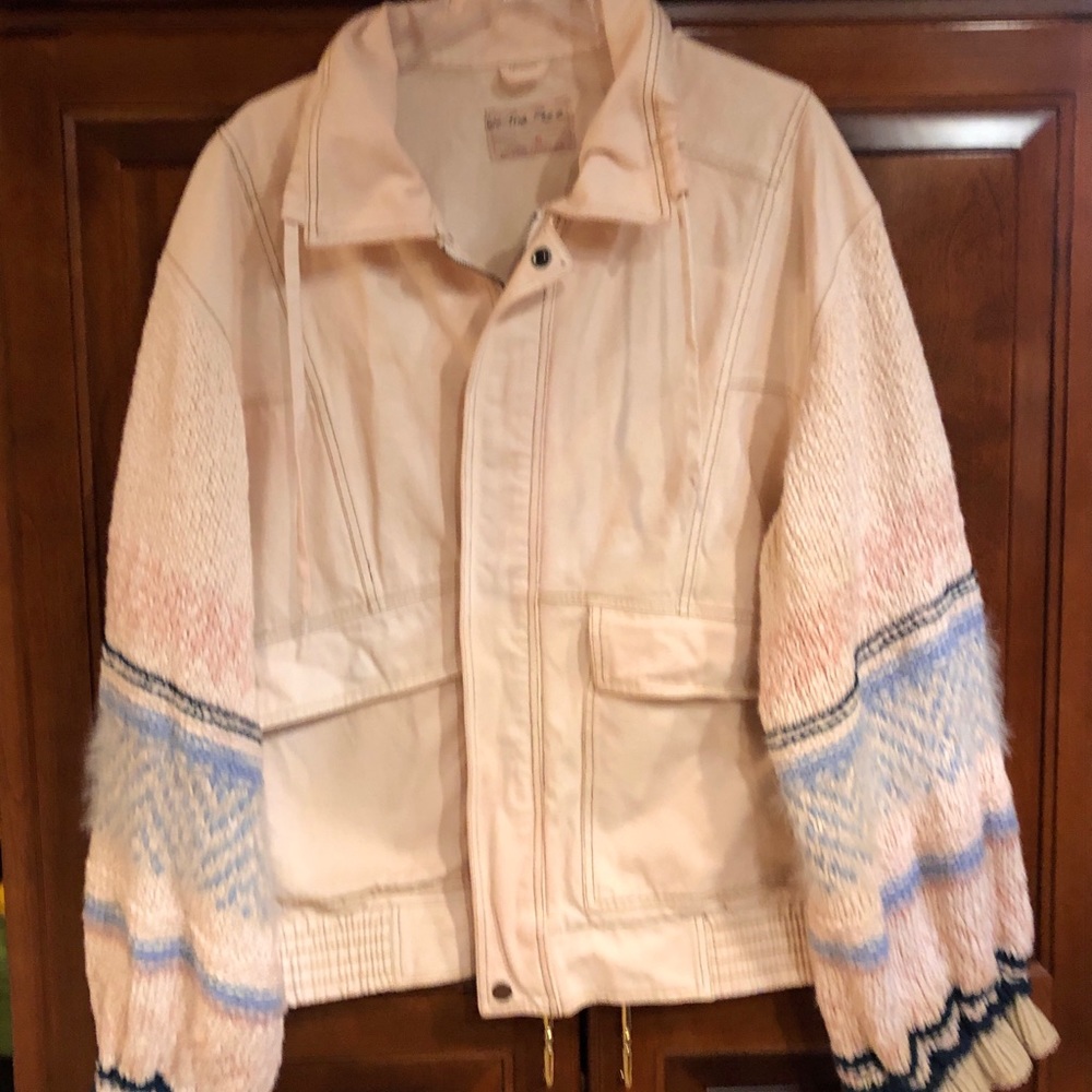 Free people denim jacket. Super pretty!!